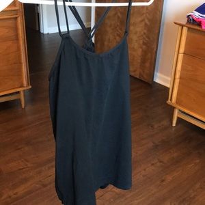 Lululemon Black Tank with Built In Sports Bra 10
